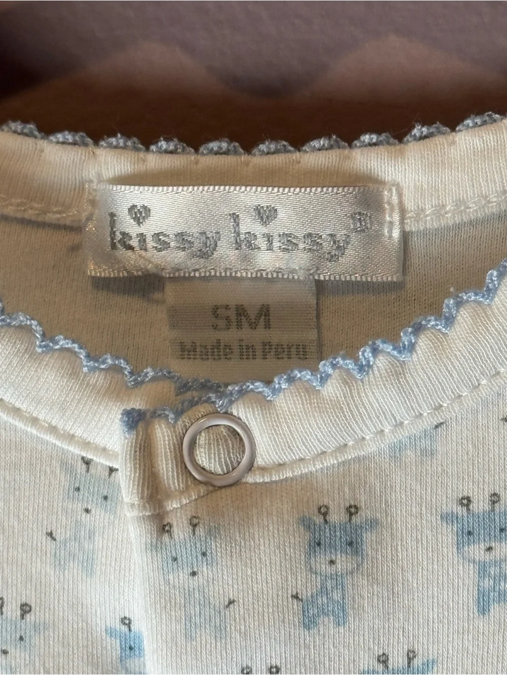 Kissy Kissy Blue Giraffe Convertible Sleep Gown SM